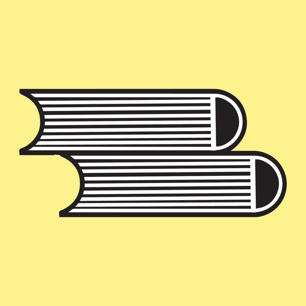 library books flat style illustration vector