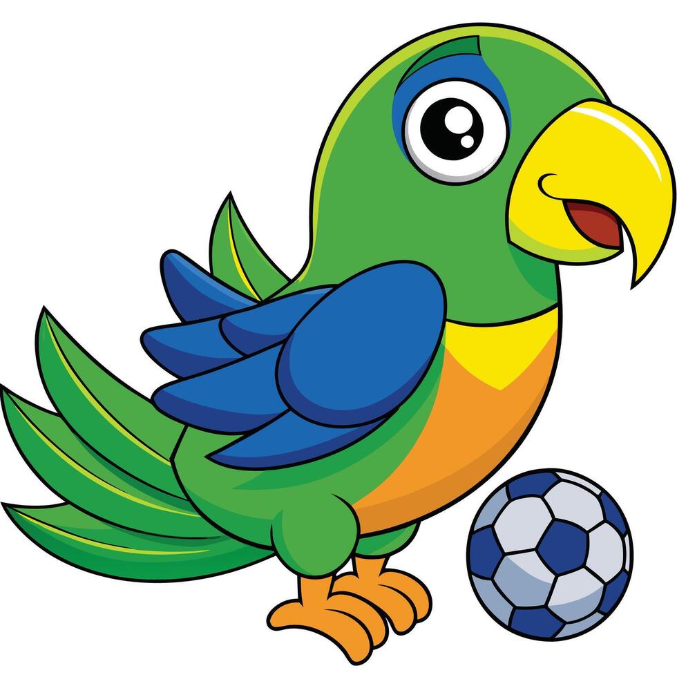 Cute Parrot Illustration vector