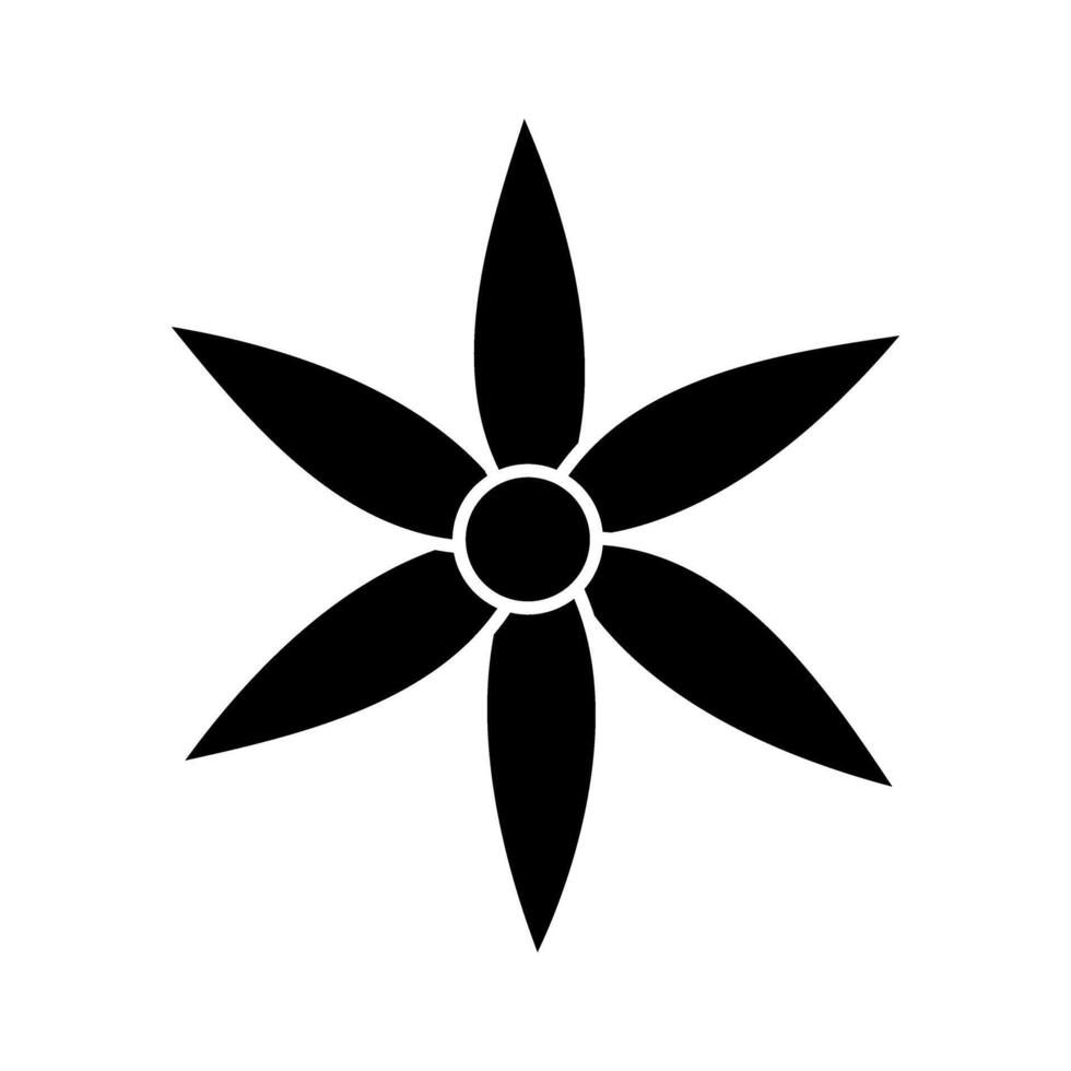 Beautiful flower garden decorative icon illustration design black and white vector