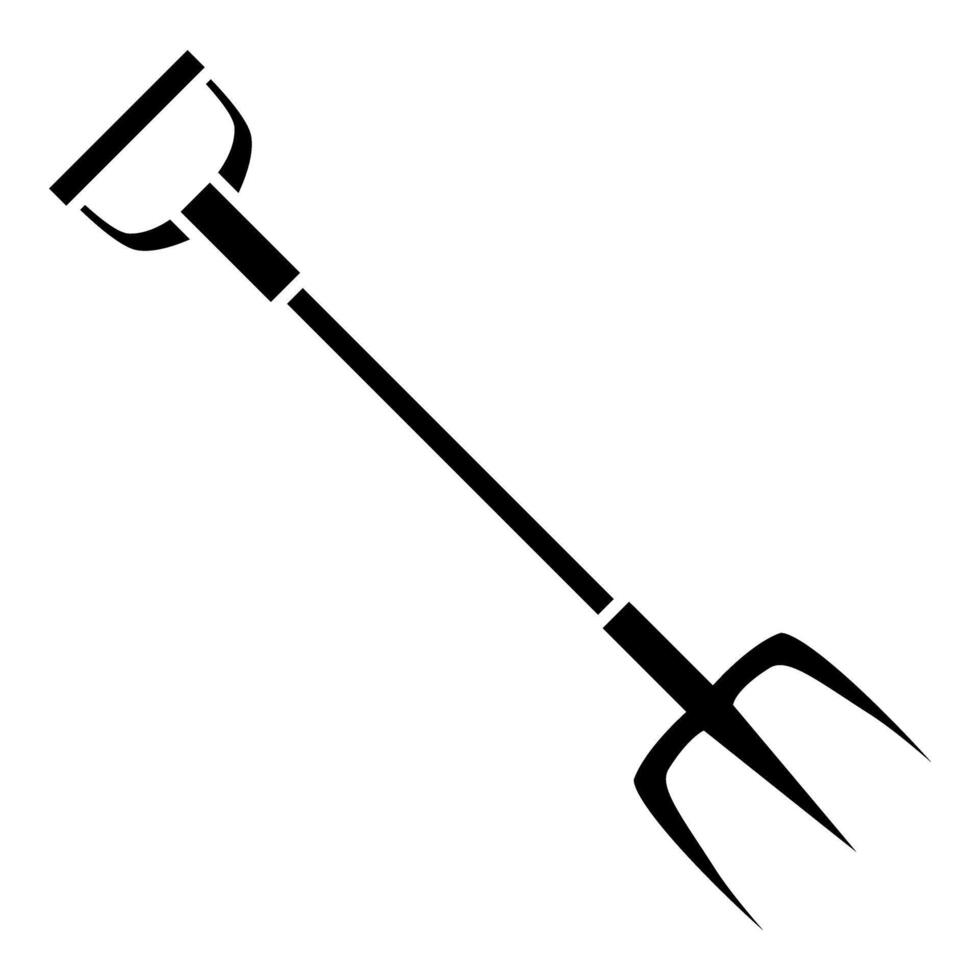 Garden pitchfork icon. Simple illustration of garden pitchfork icon for web vector