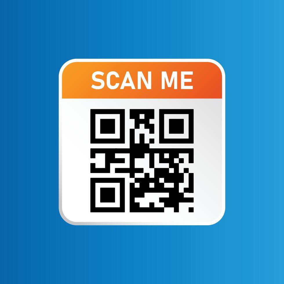 Scan Me. Name scan. vector
