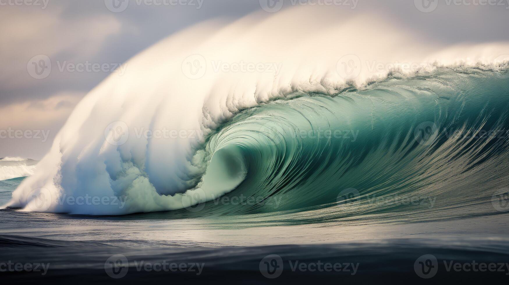 ocean water waves line photo