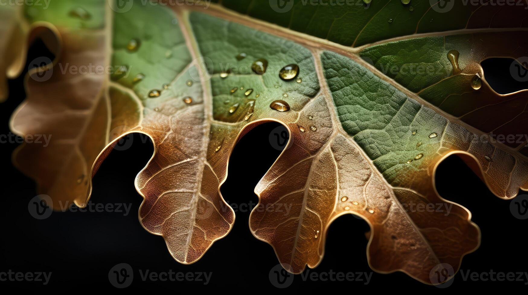 photo oak leaves