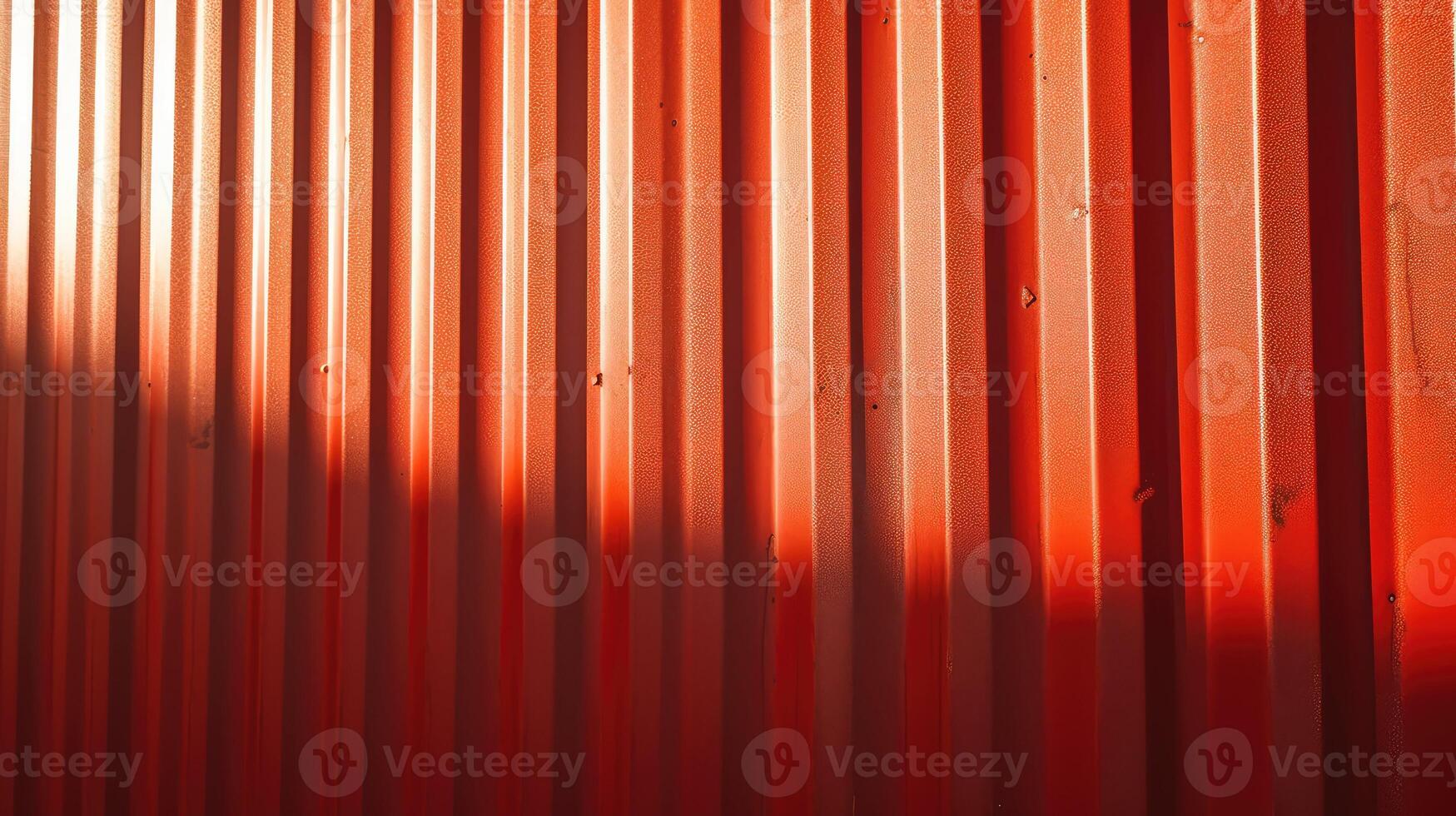 sunlight red corrugated metal photo