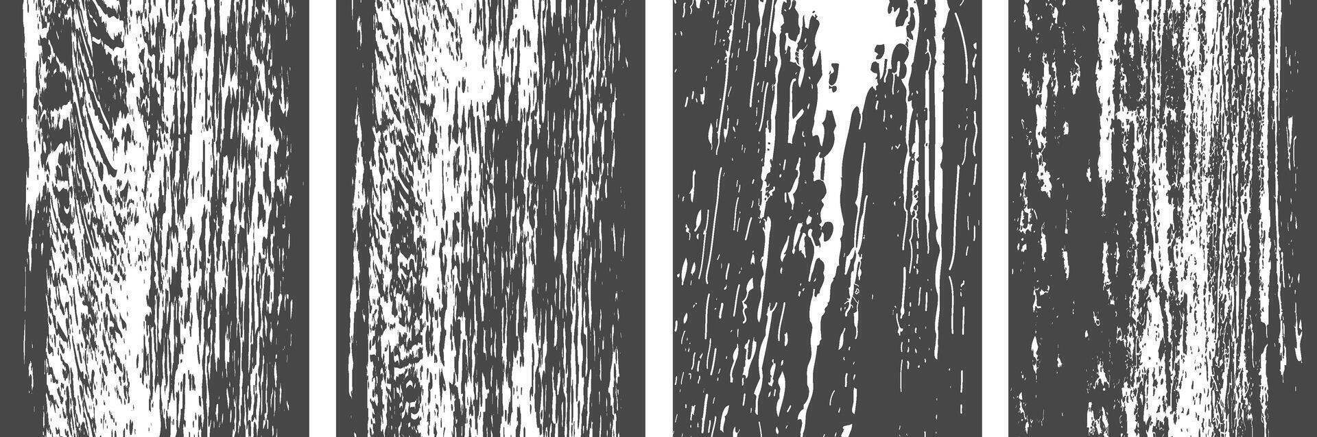Set of Grunge Distressed overlay texture art background vector