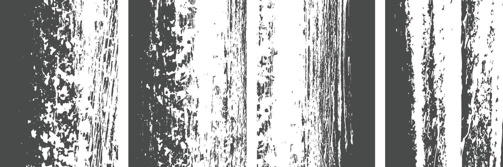 black and white Grunge Distressed overlay texture art background collection vector