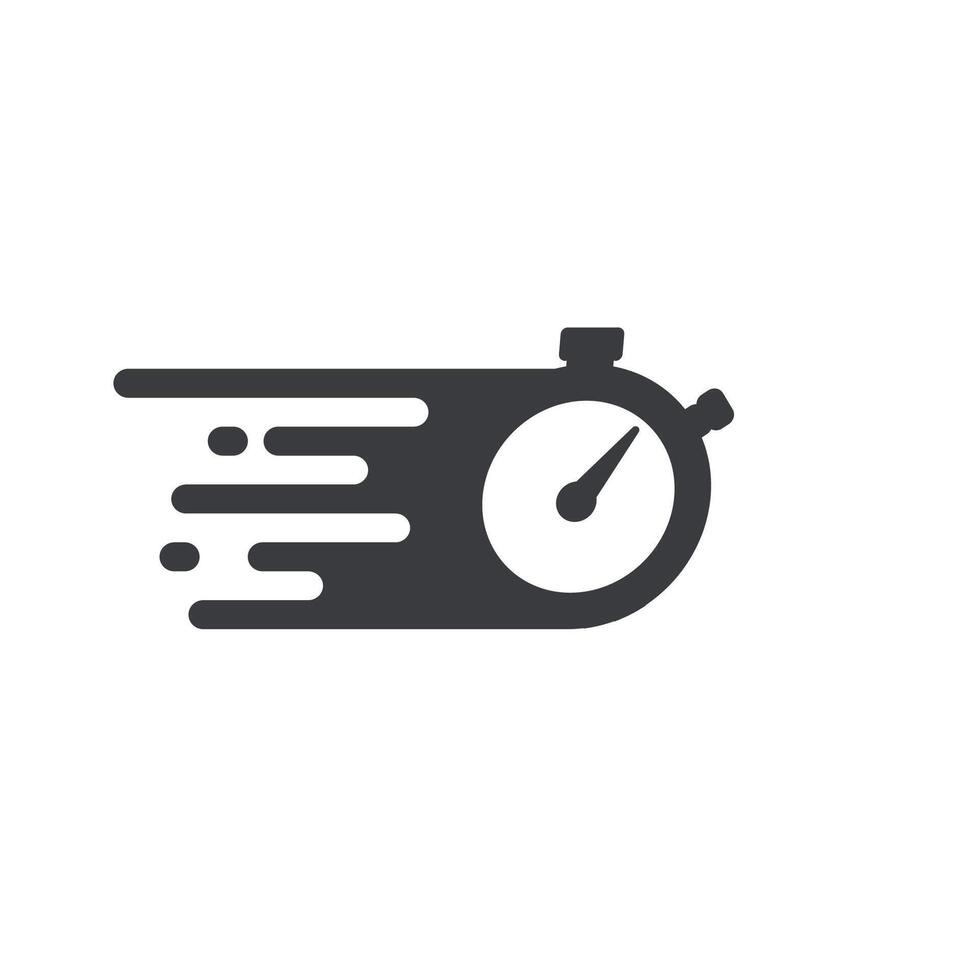 stopwatch flat design illustration , time efficiency, time management. vector
