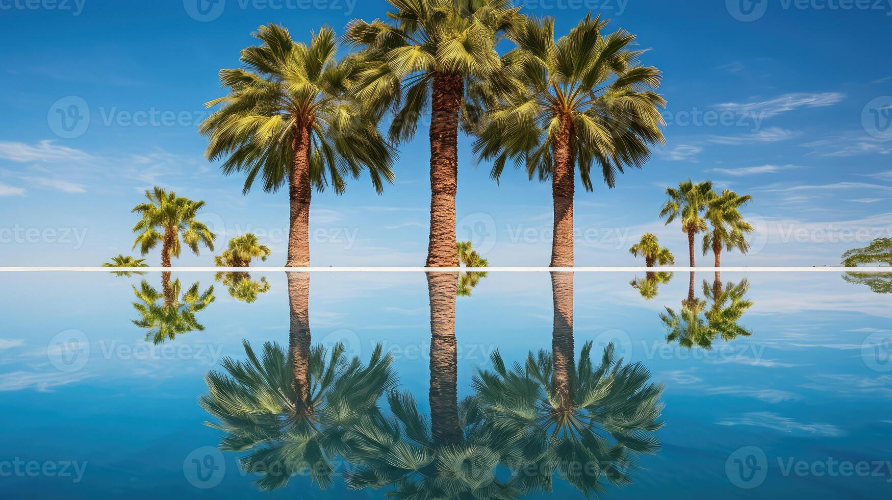 water royal palm tree photo