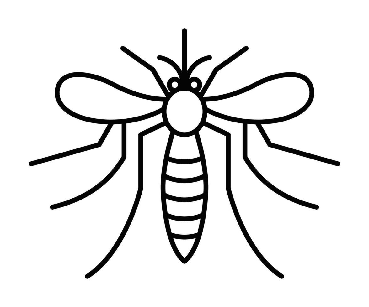 A mosquito icon on a white background vector