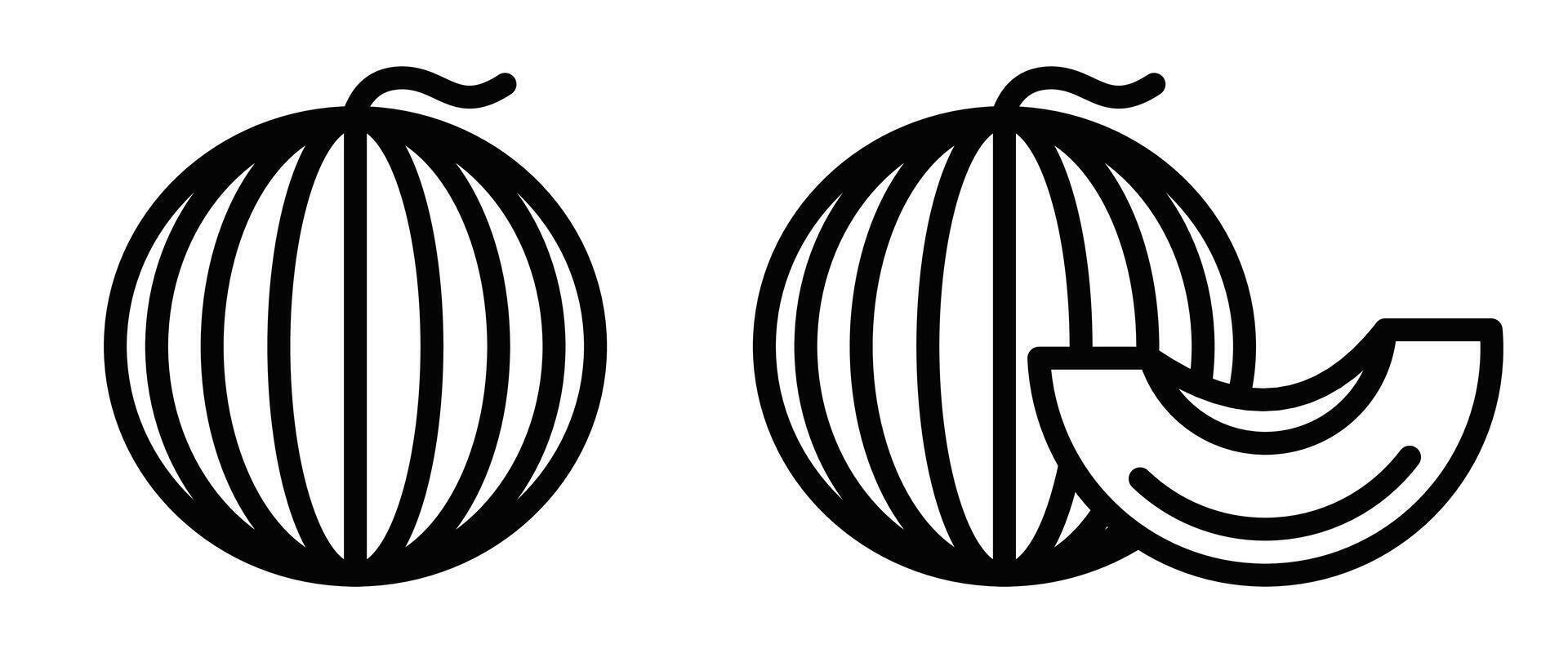 Melon icon illustration vector