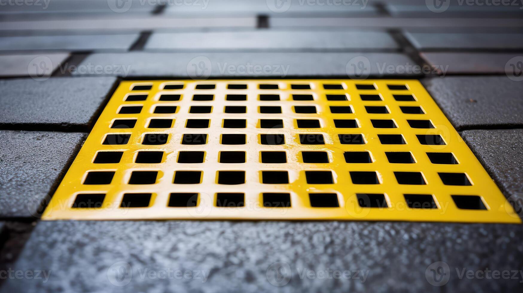 drain square metal photo