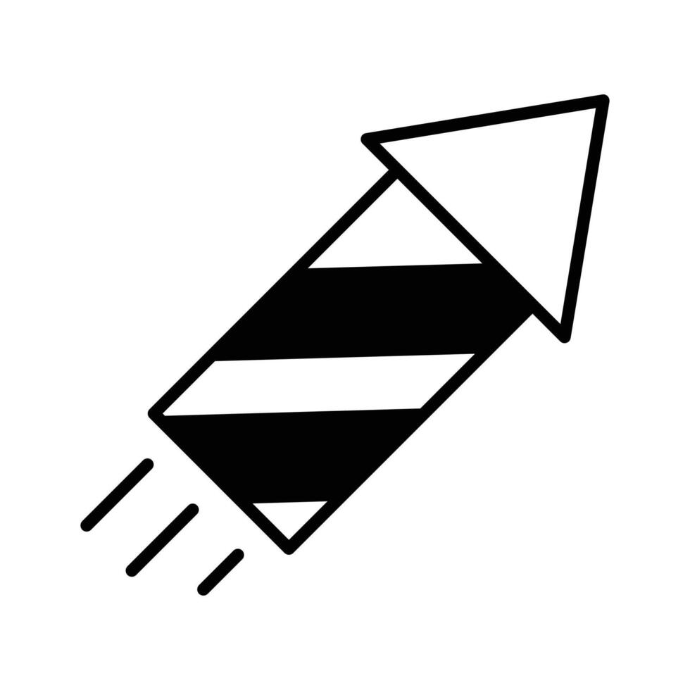 A Fireworks rocket ready to light up the sky on New Year's Eve.,,. vector