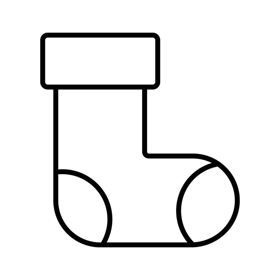 Well designed icon of christmas socks. vector