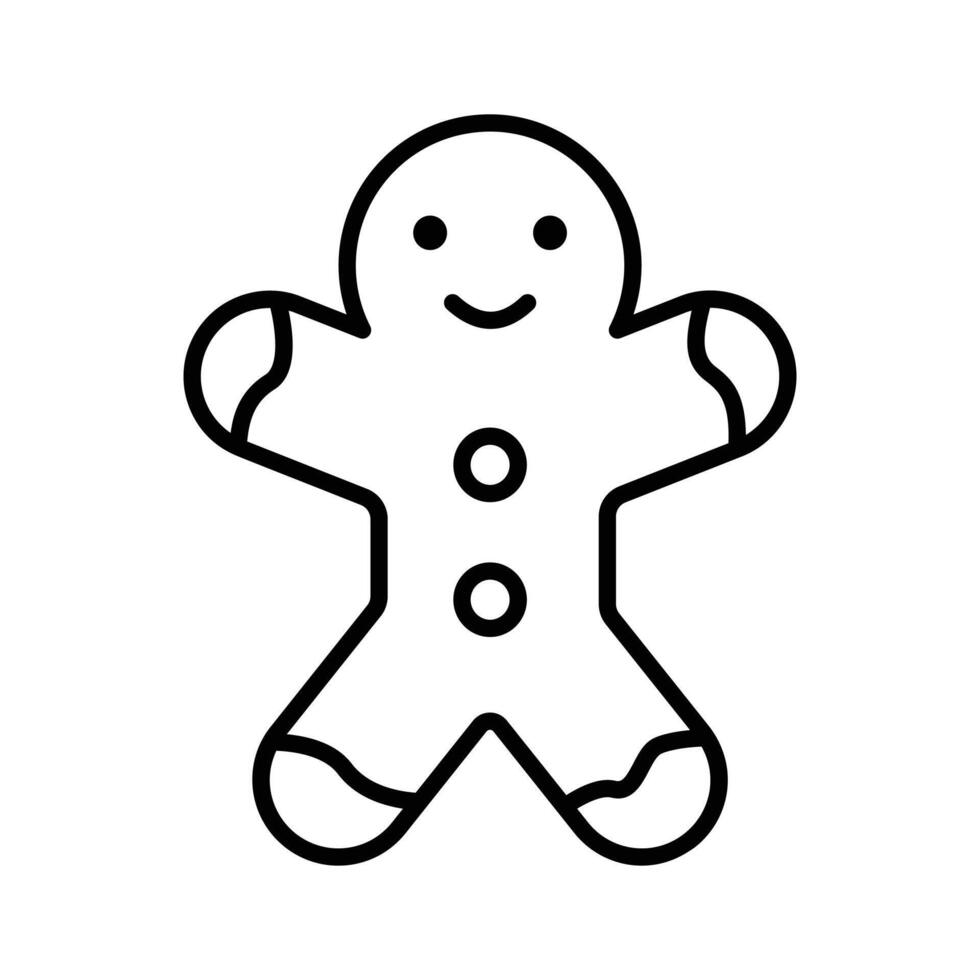 Download this flat icon of gingerbread cookie up for premium use. vector