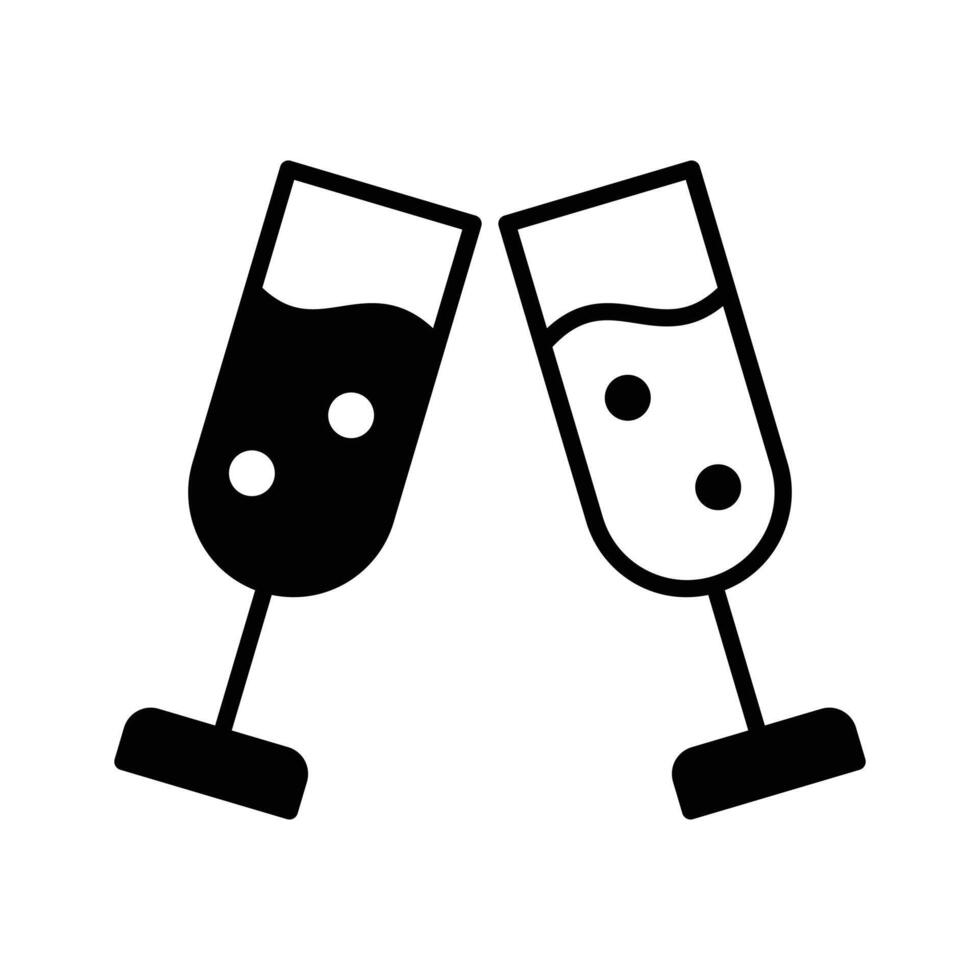 Cheers icon on white background,,. vector