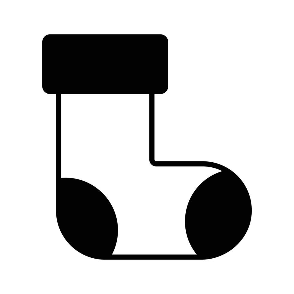 Well designed icon of christmas socks,,. vector