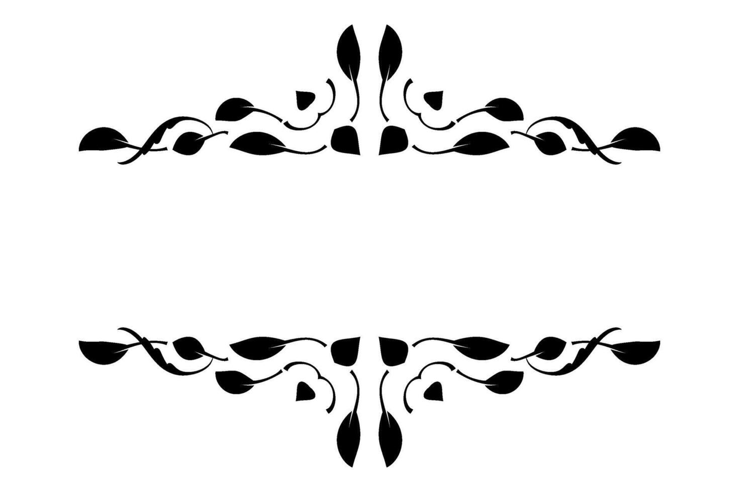 Luxury Vintage Border Ornamental Frame Flourish Pattern. vector