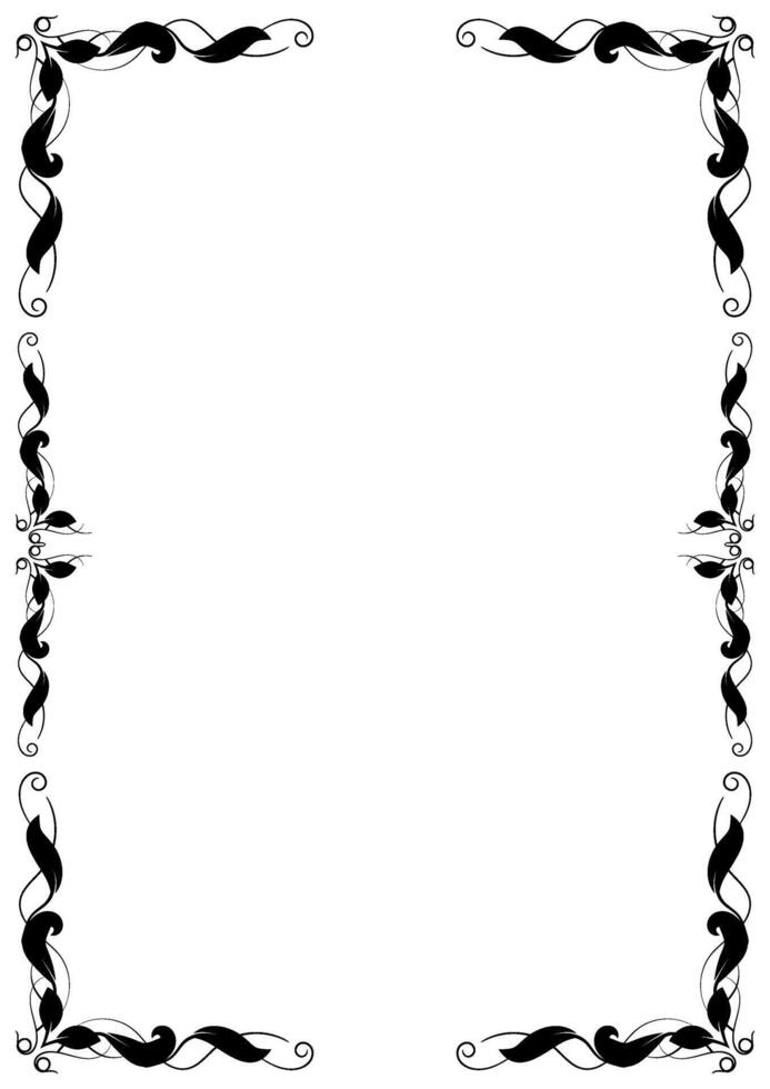 Victorian Ornamental Vintage Frame Border Royal Design. vector