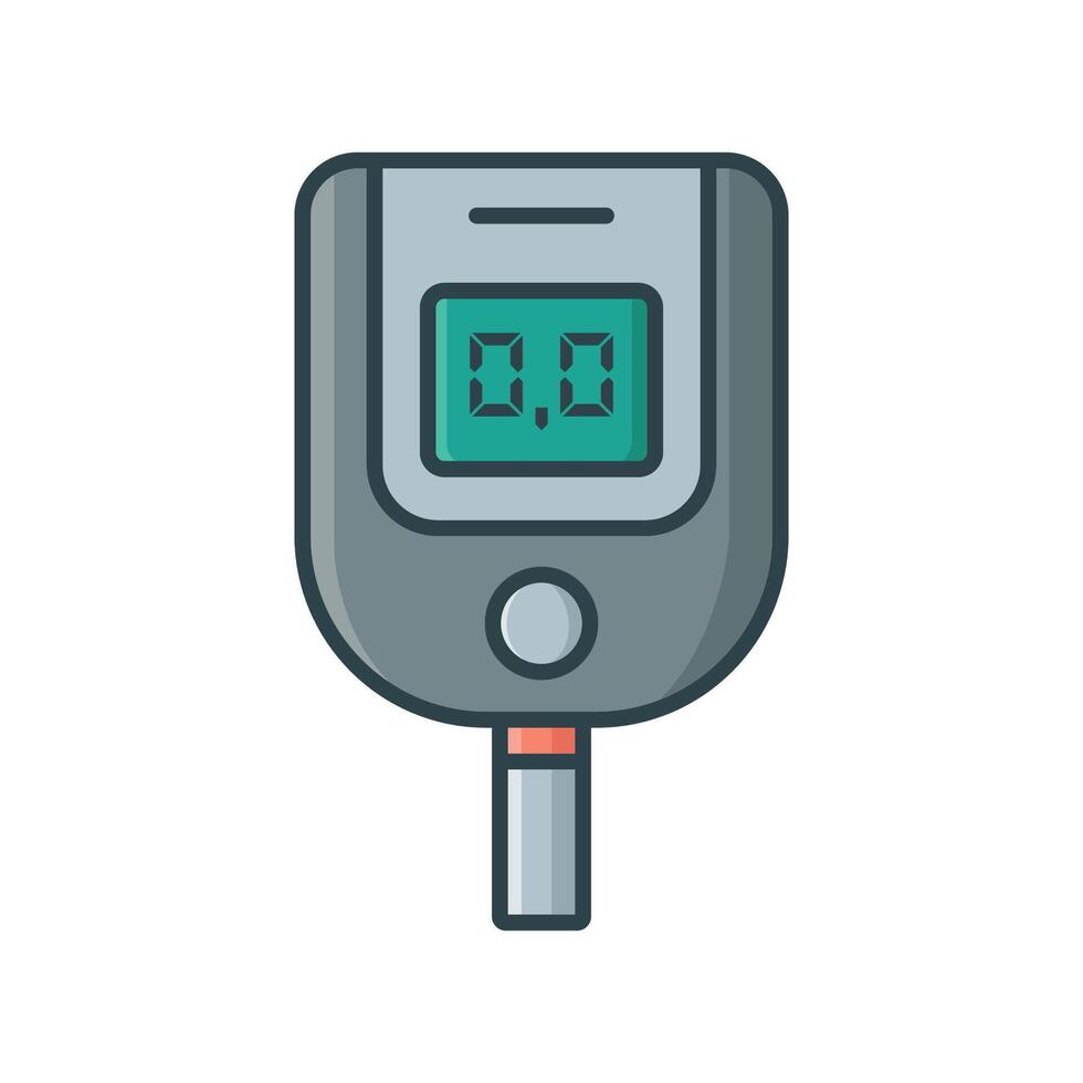 Diabetes Monitoring Device Icon vector
