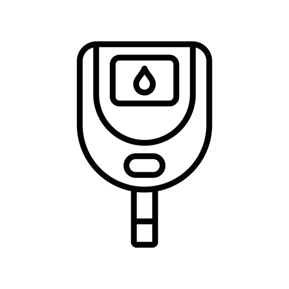 Digital Glucometer Flat Design vector