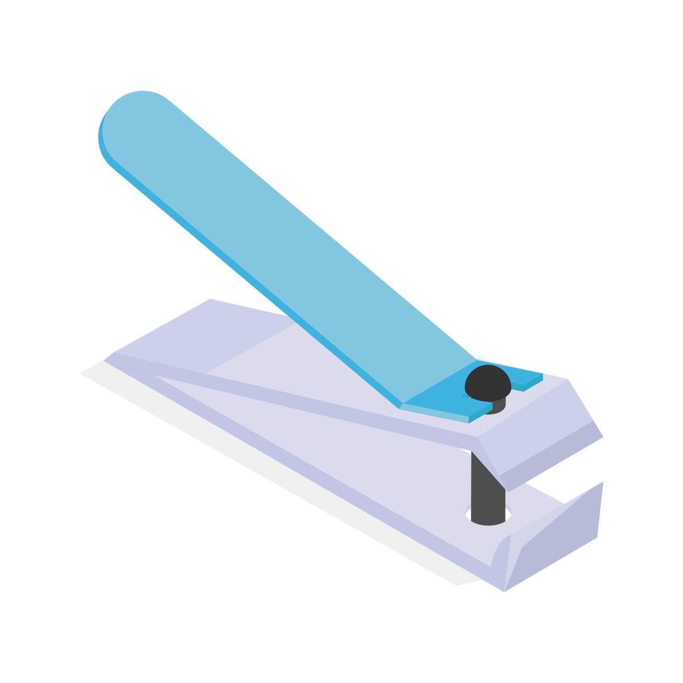 Icon of nail clipper for trimming and grooming fingernails and toenails. vector