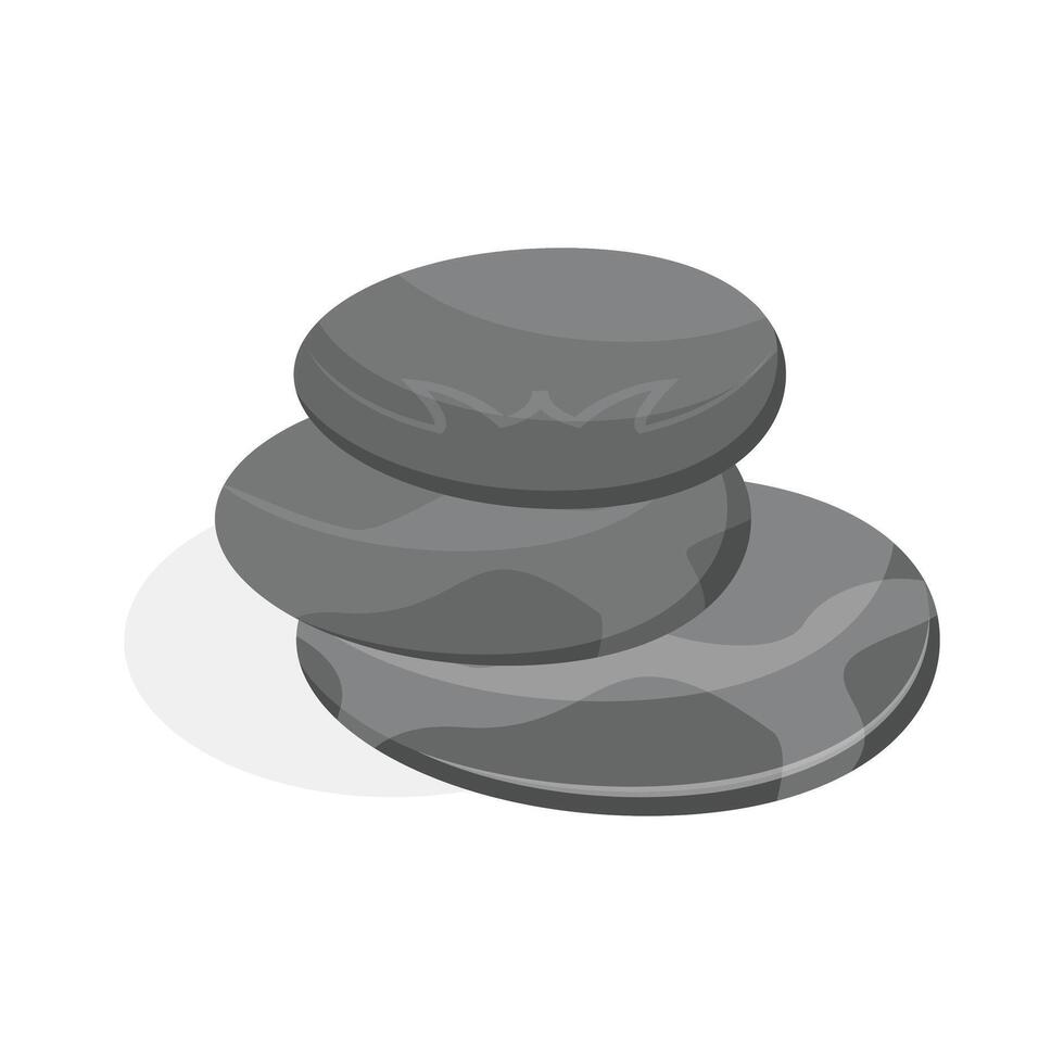 Visually appealing icon of spa stones in modern design style. vector