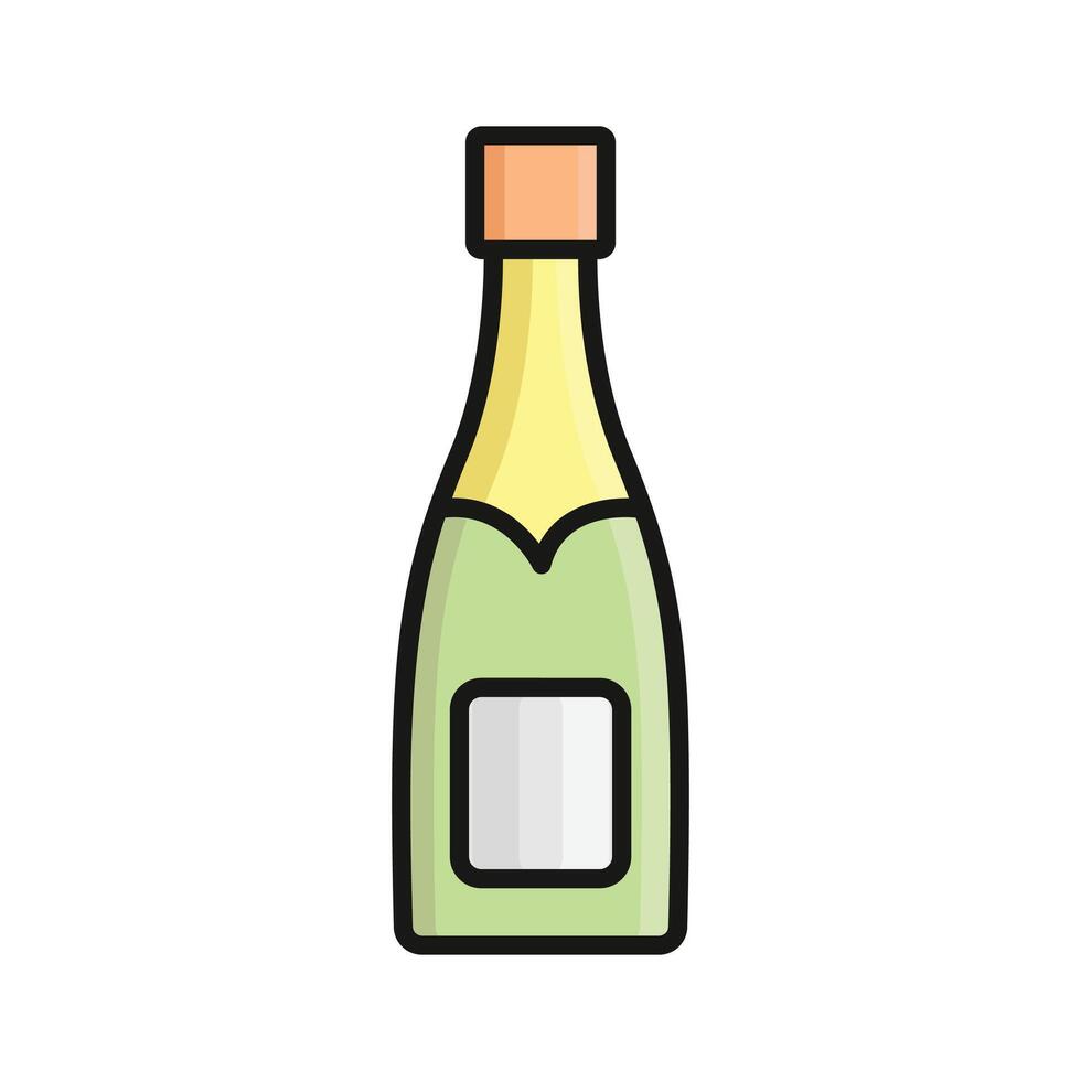 Bottles of festive beverages, perfect for holiday celebrations. vector