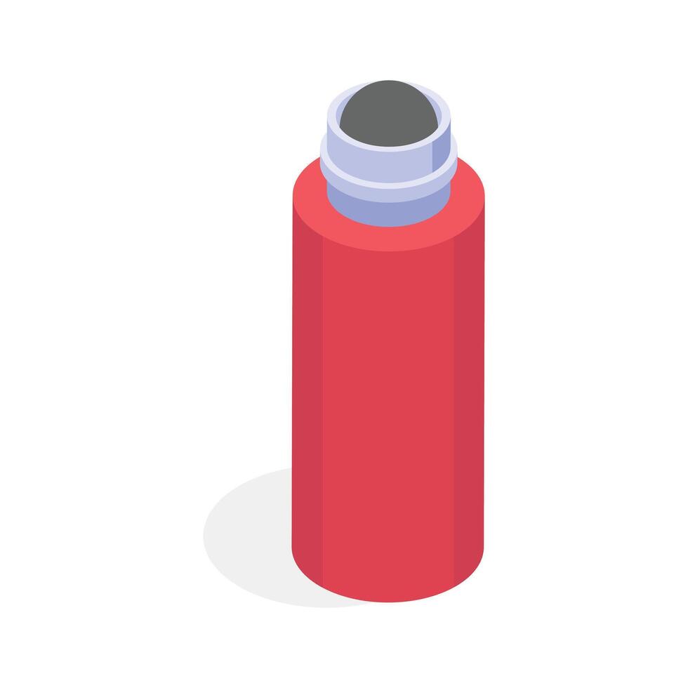 This vibrant isometric icon showcases a perfume bottle.,.' vector
