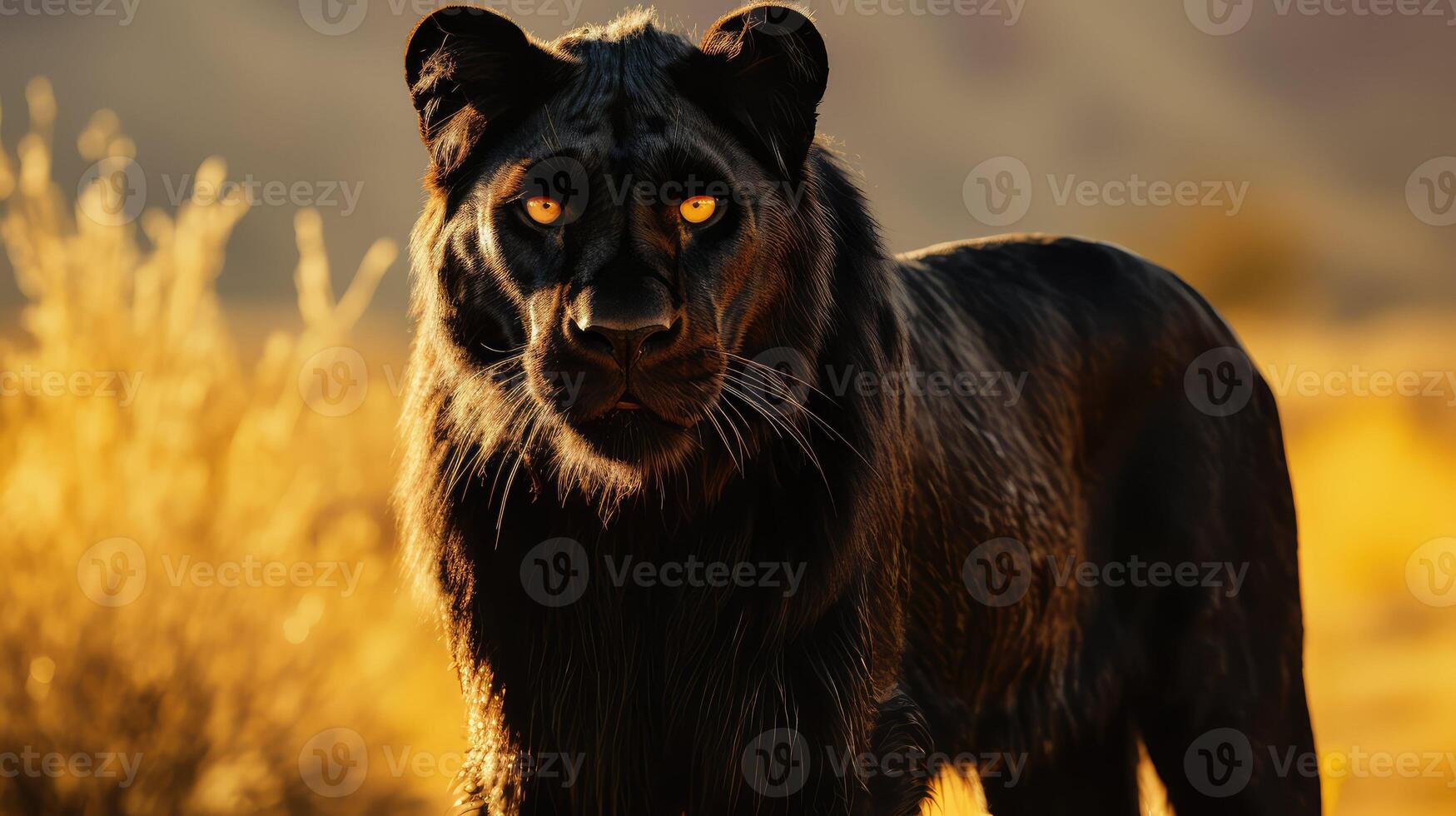 african black lioness photo