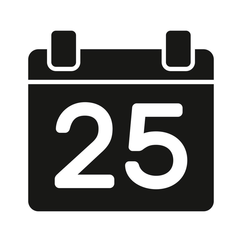 Grab this icon of christmas calendar, christmas day in trendy design, vector