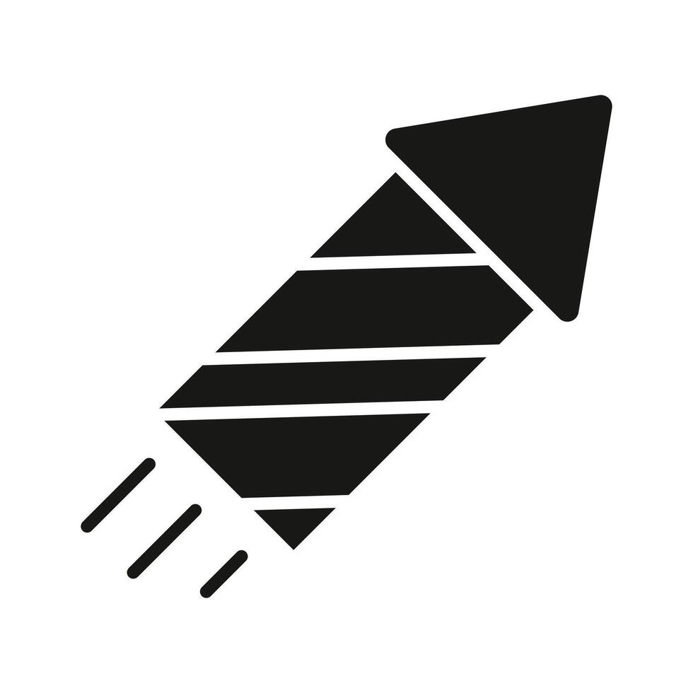 A Fireworks rocket ready to light up the sky on New Year's Eve., vector