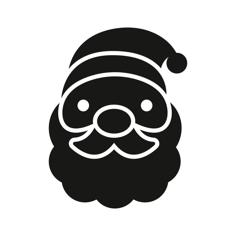 Santa claus design in modern design style, vector