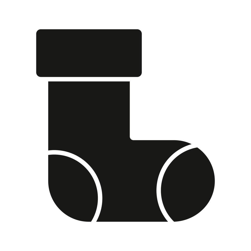 Well designed icon of christmas socks, vector