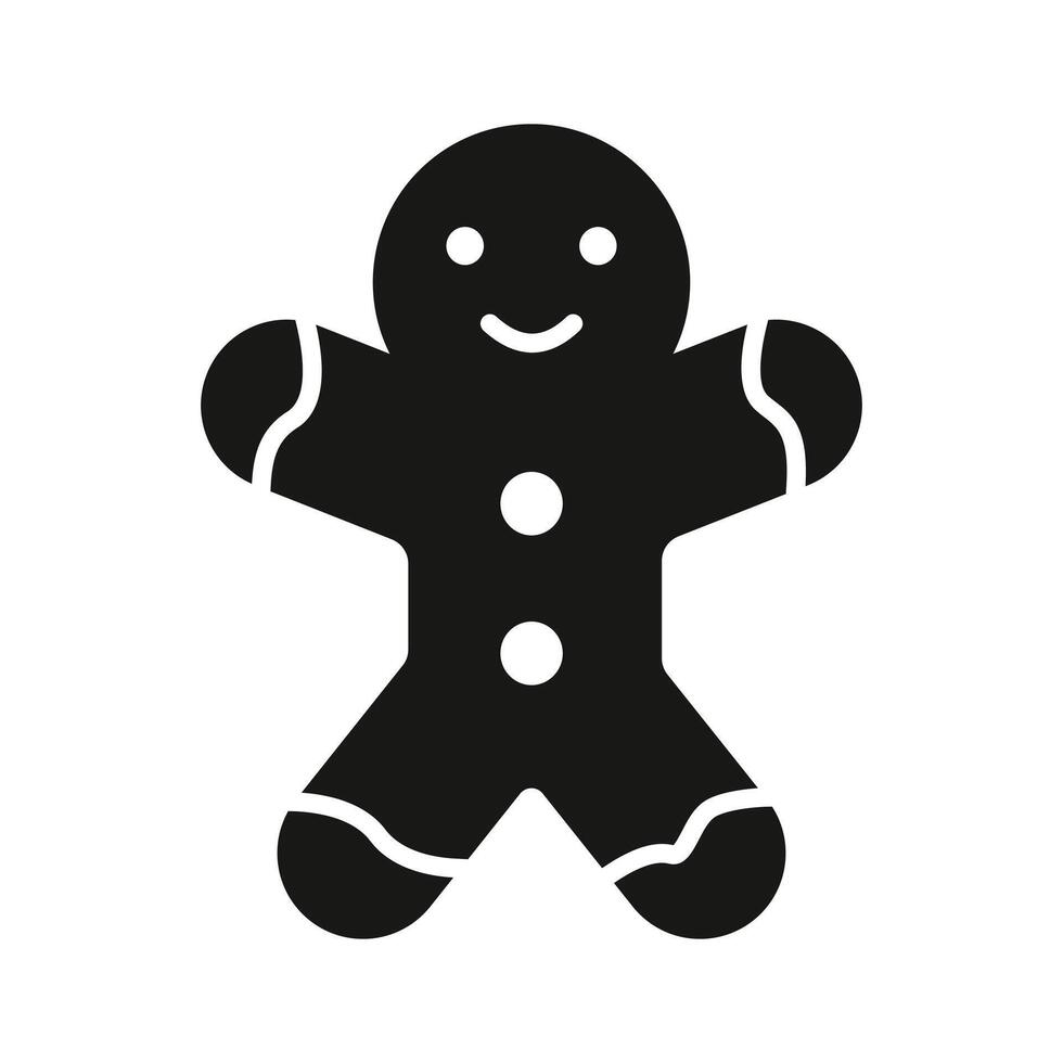 Download this flat icon of gingerbread cookie up for premium use, vector