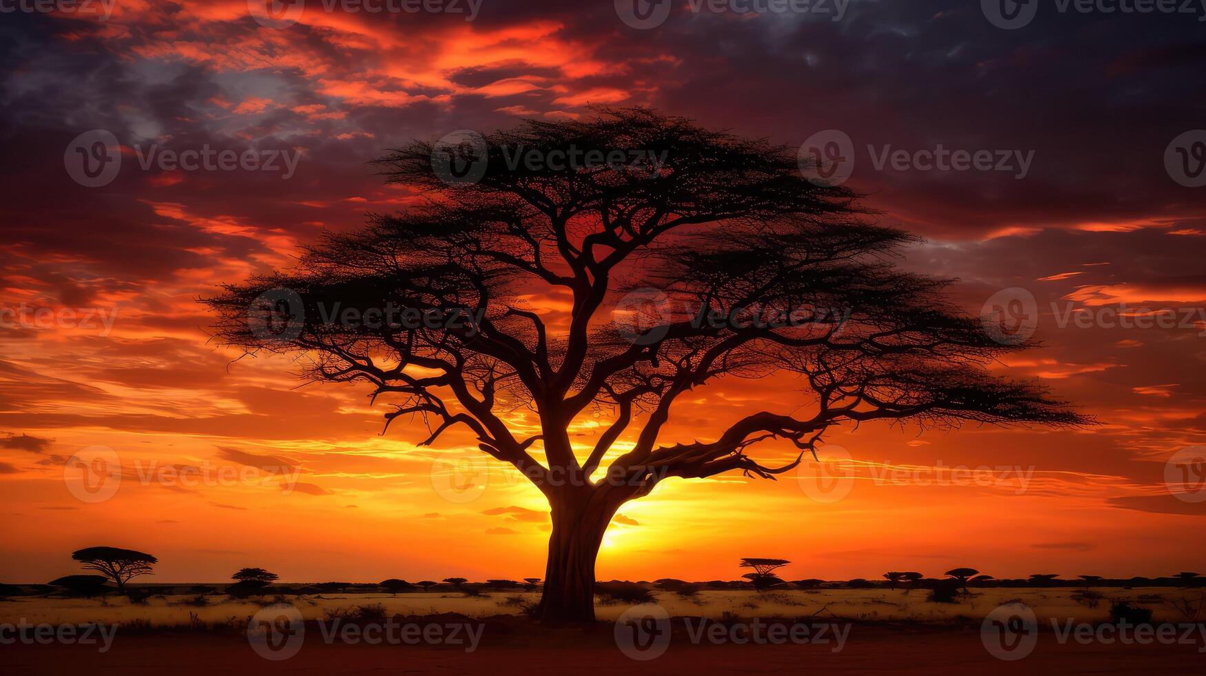 majestic acacia tree photo