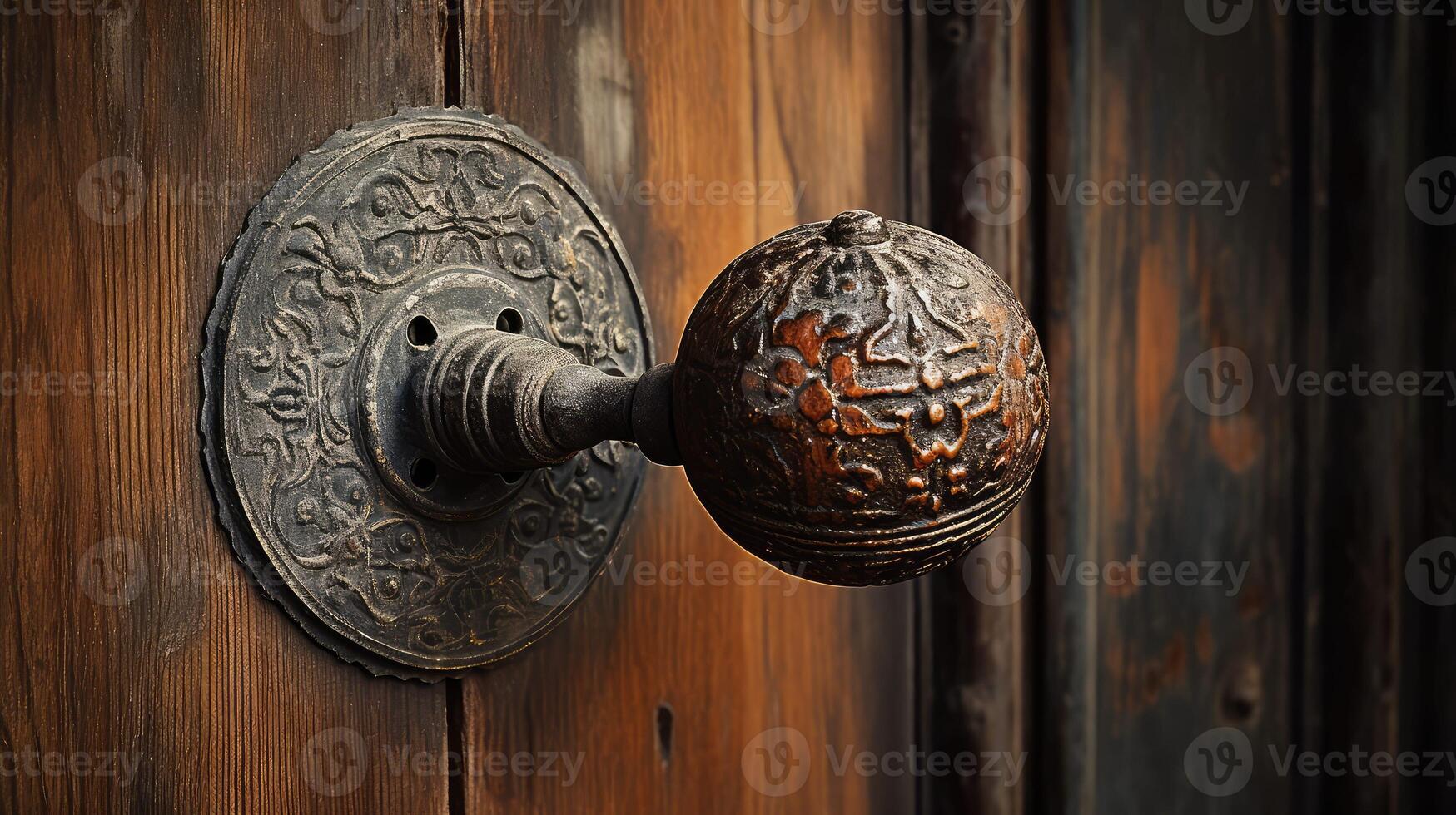 iron doorknob door photo