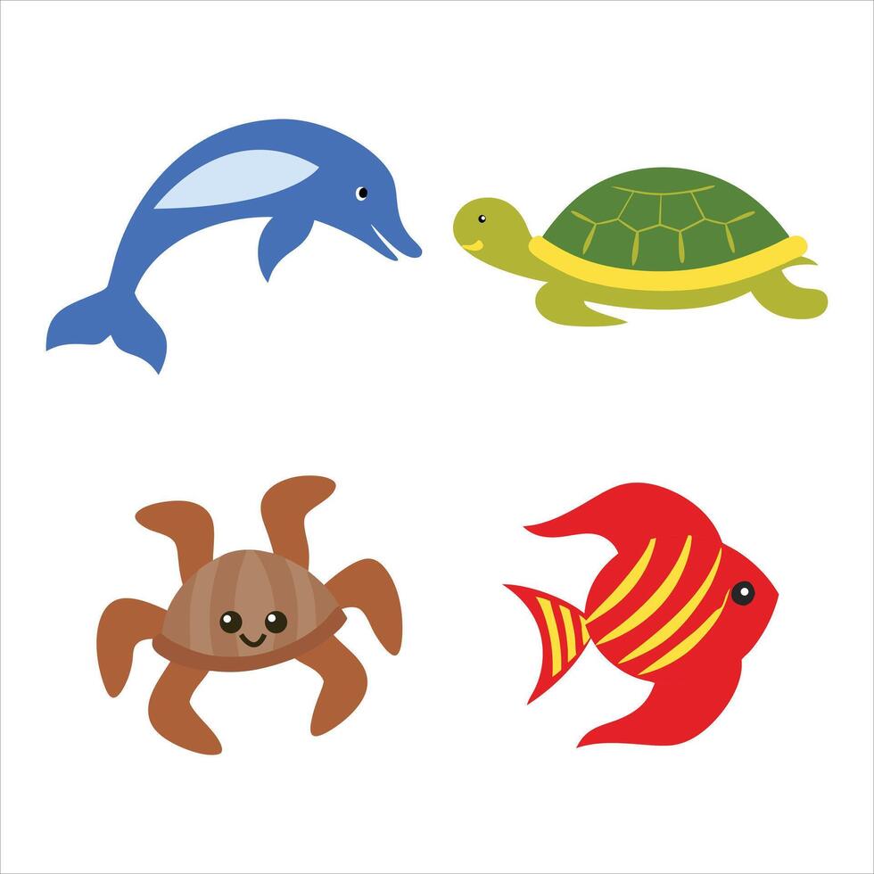 From Dolphins To Octopuses Sea Animals Art For Every Design vector