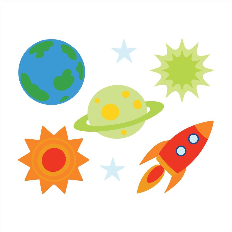 Blast Off With Stunning Spaceships Clipart Designs vector