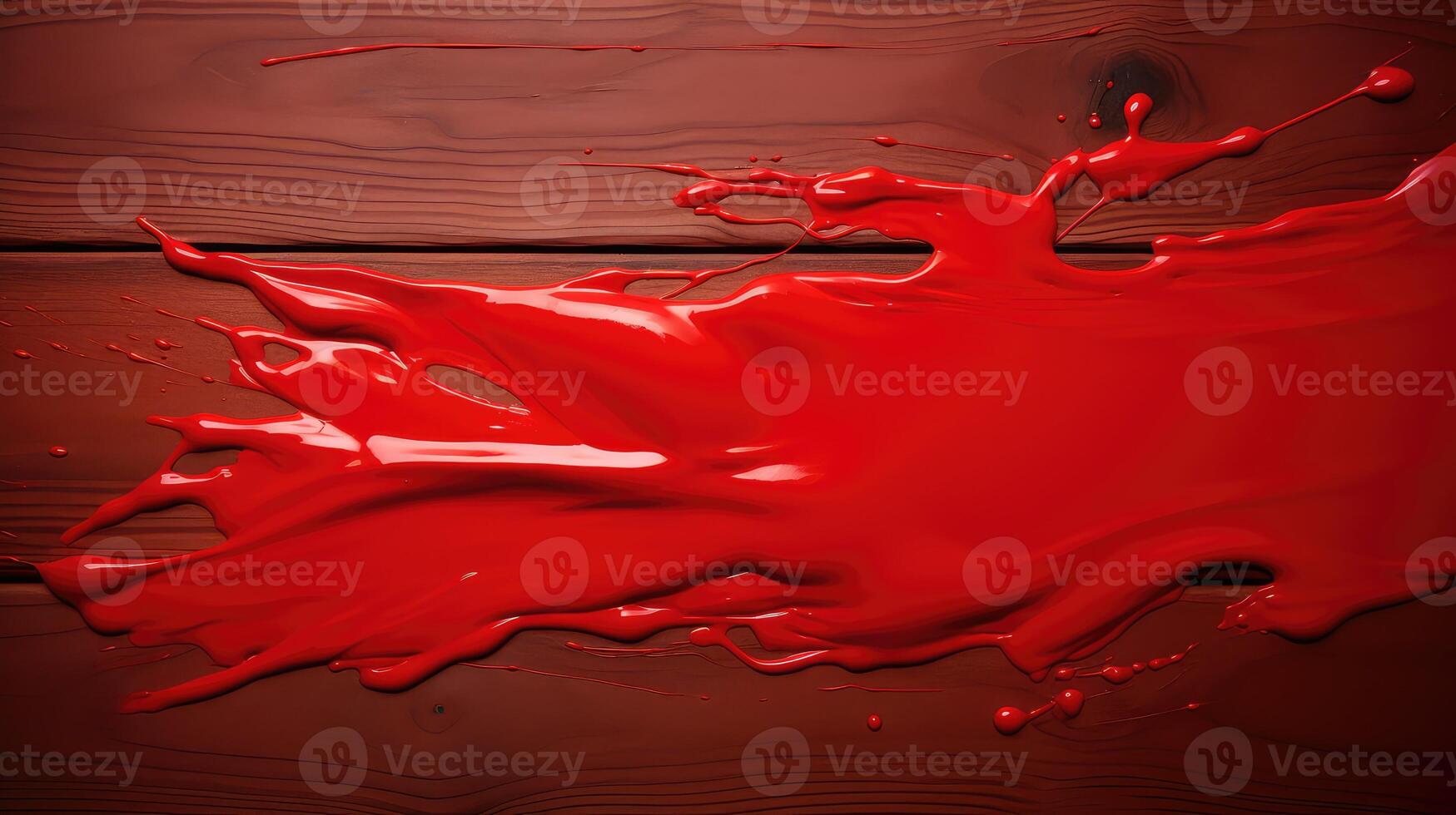 sleek red paint splash photo