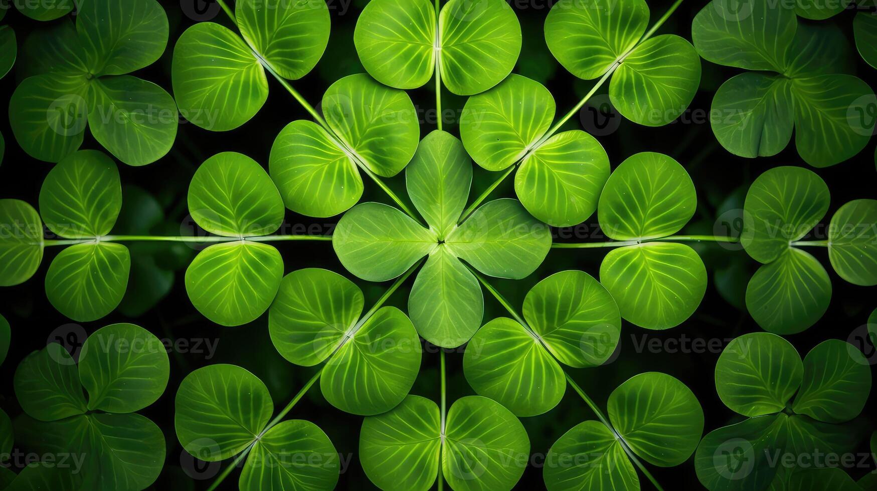 symmetry four leaf clover pattern photo