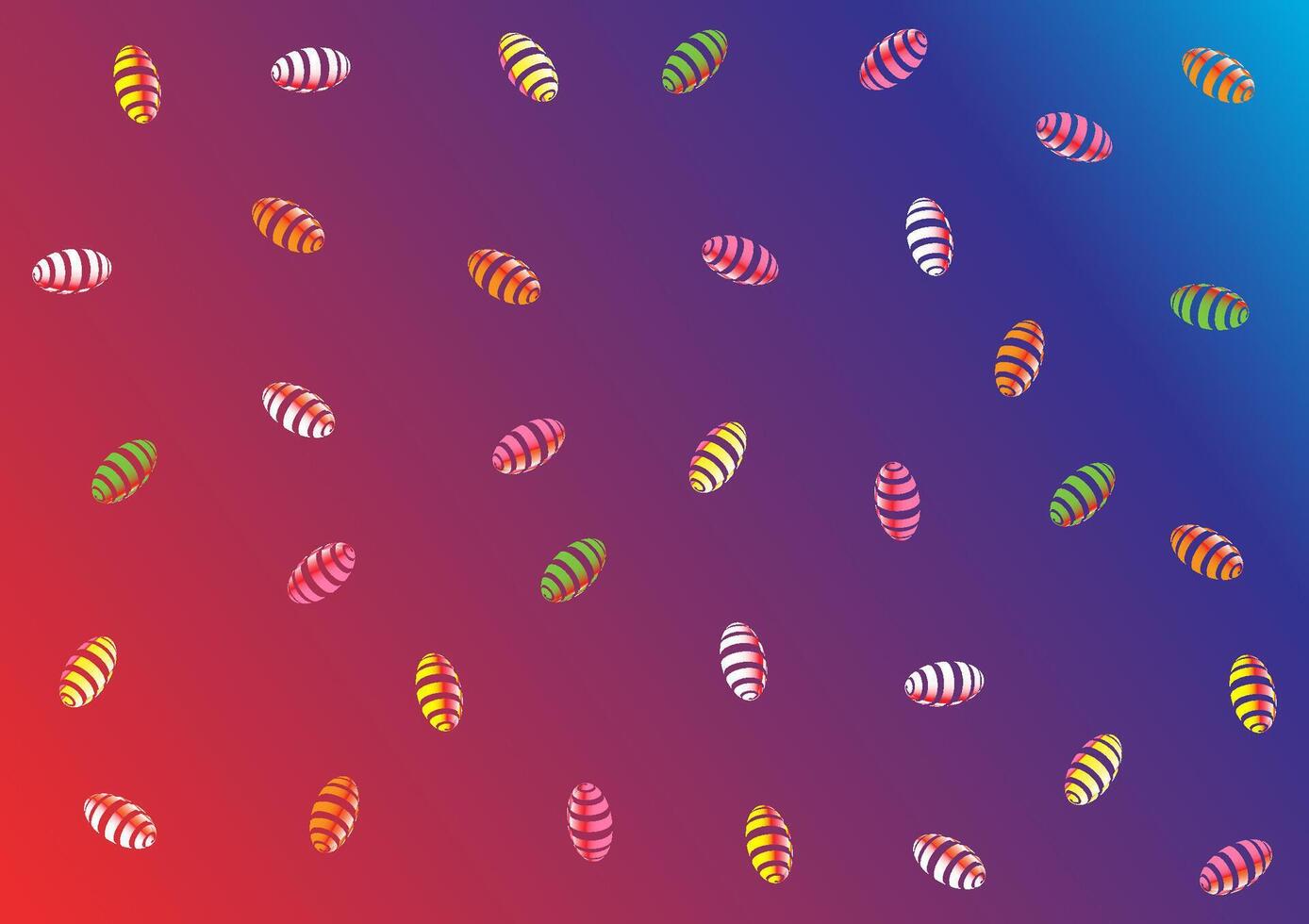 Multicolored bead pattern image on a gradient purple-red background. vector