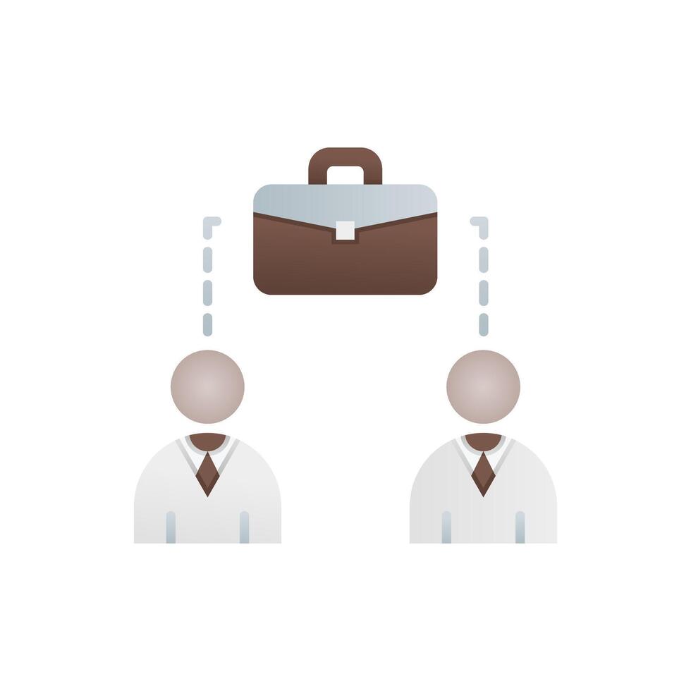 simple coworker icon vector