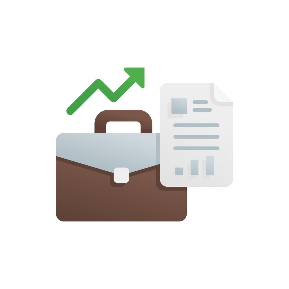 business, statistics or management icons on isolated background vector