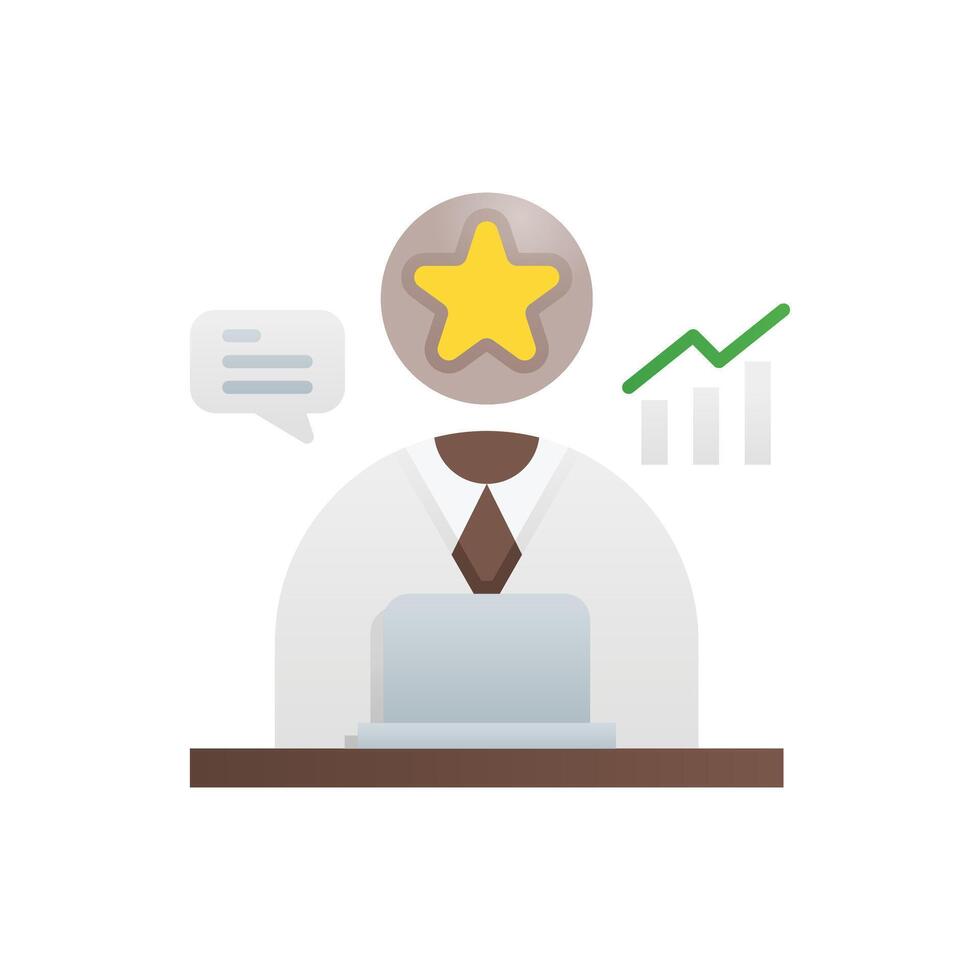 employee icon working vector