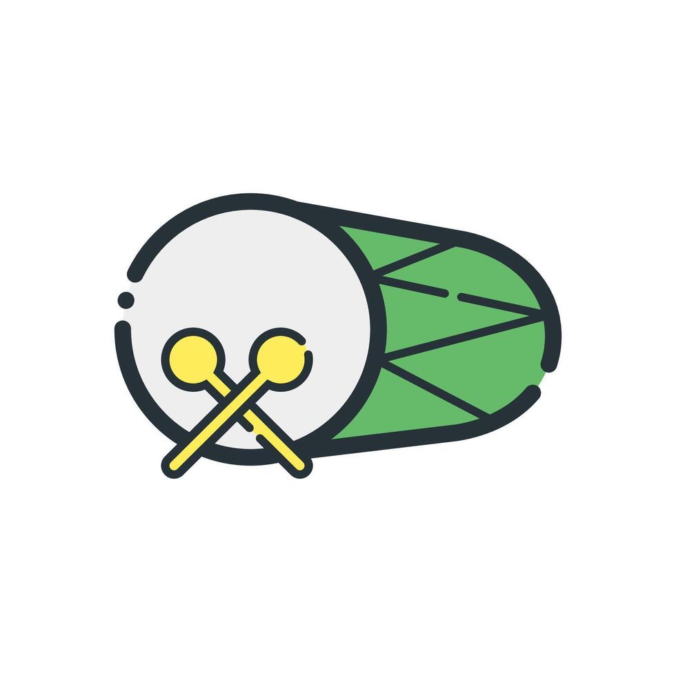 simple drum icon vector