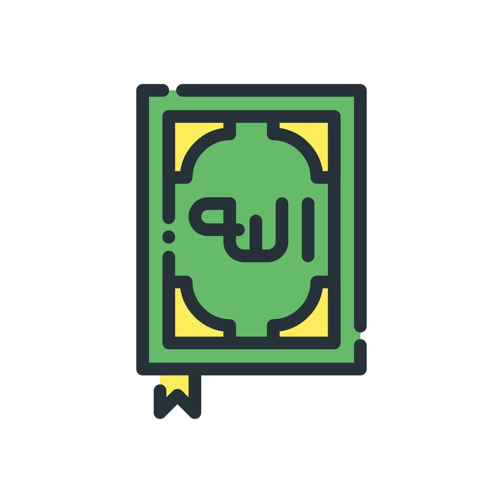 simple quran icon, ramdhan kareem icon vector