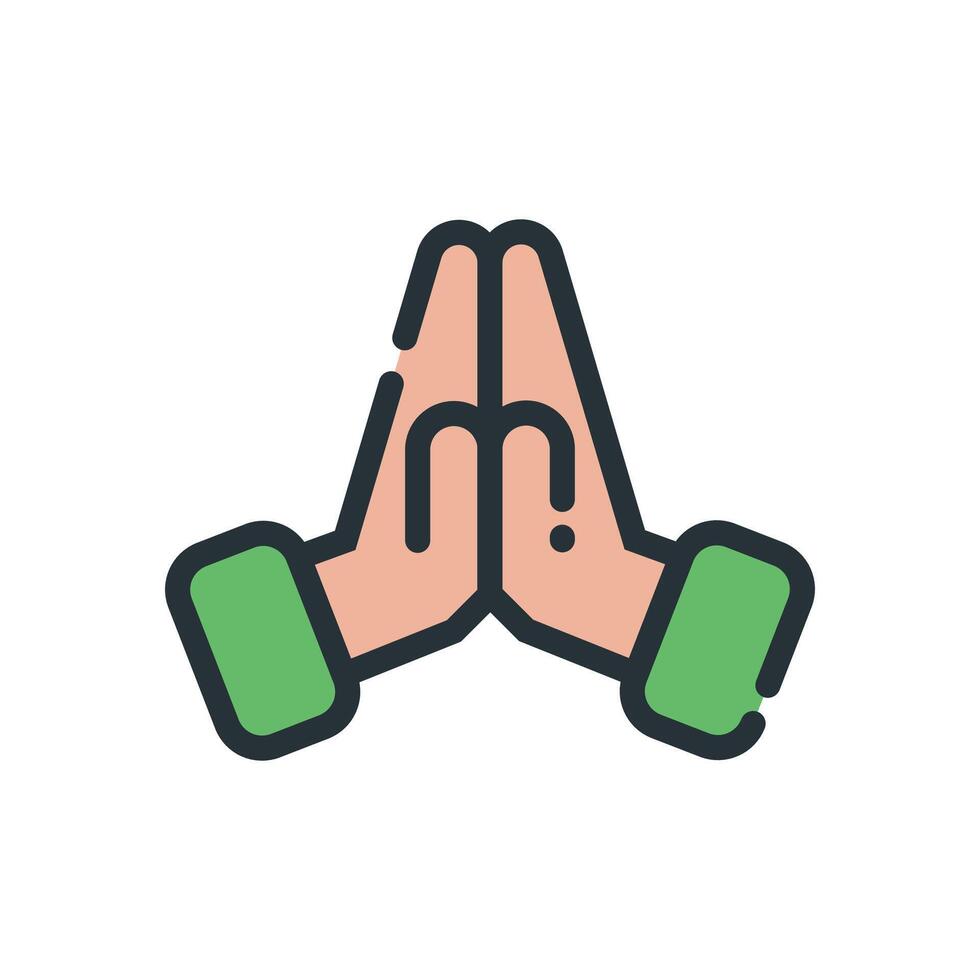 Simple forgiveness icon for forgiveness in the month of Ramadan vector