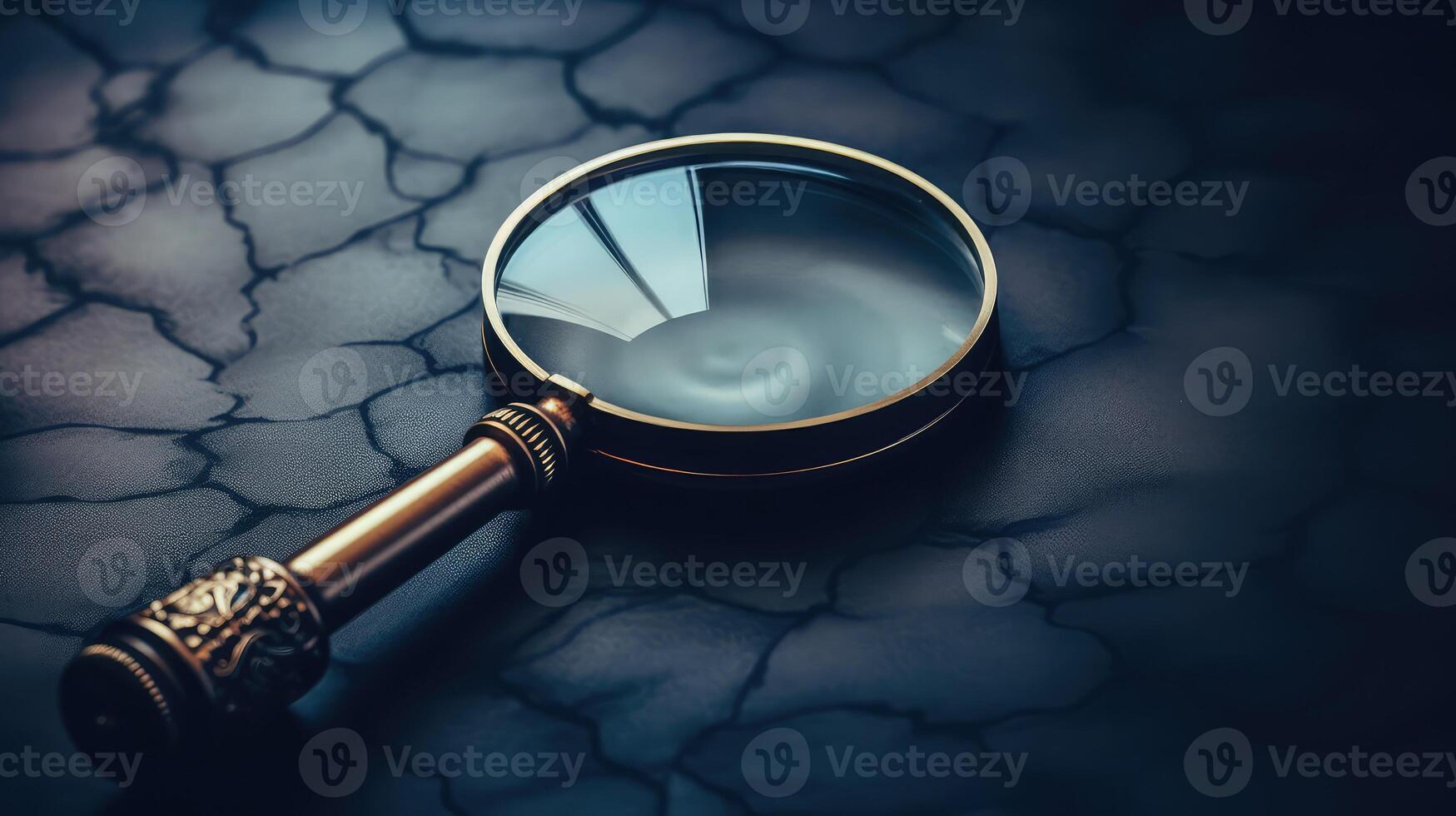 shimmer magnifying glass gray photo