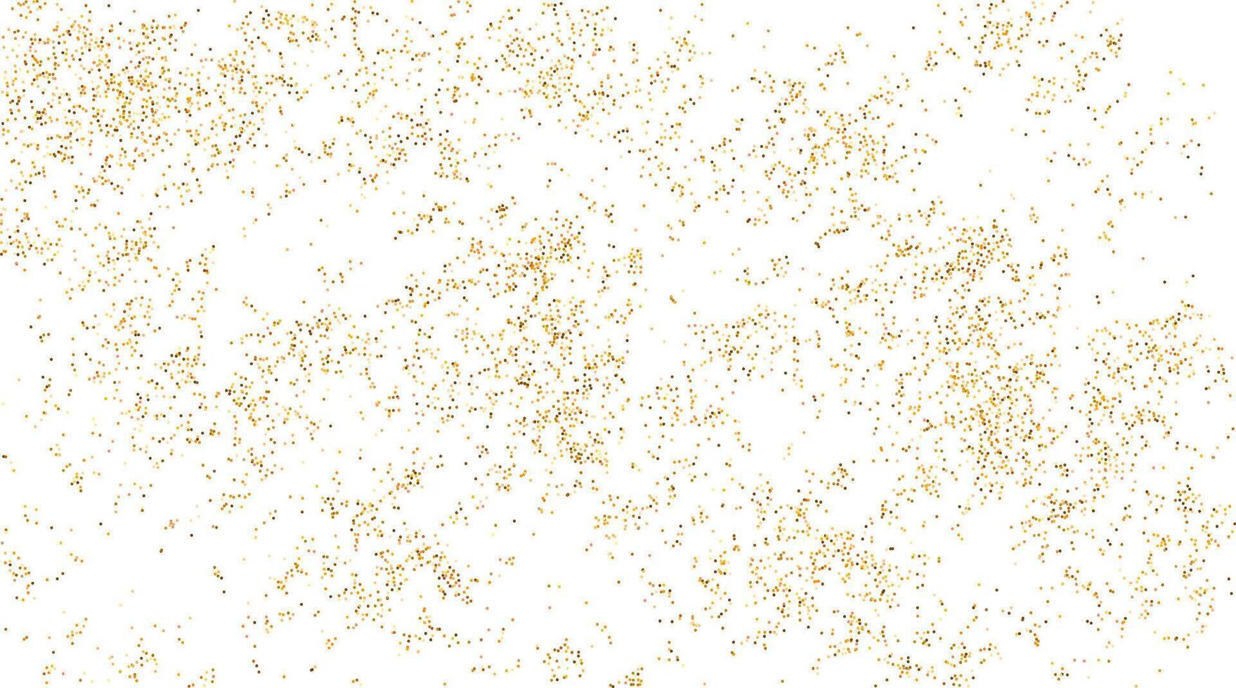Gold Glitter Particles Overlay solated on dark background glitter sparkly holiday background vector