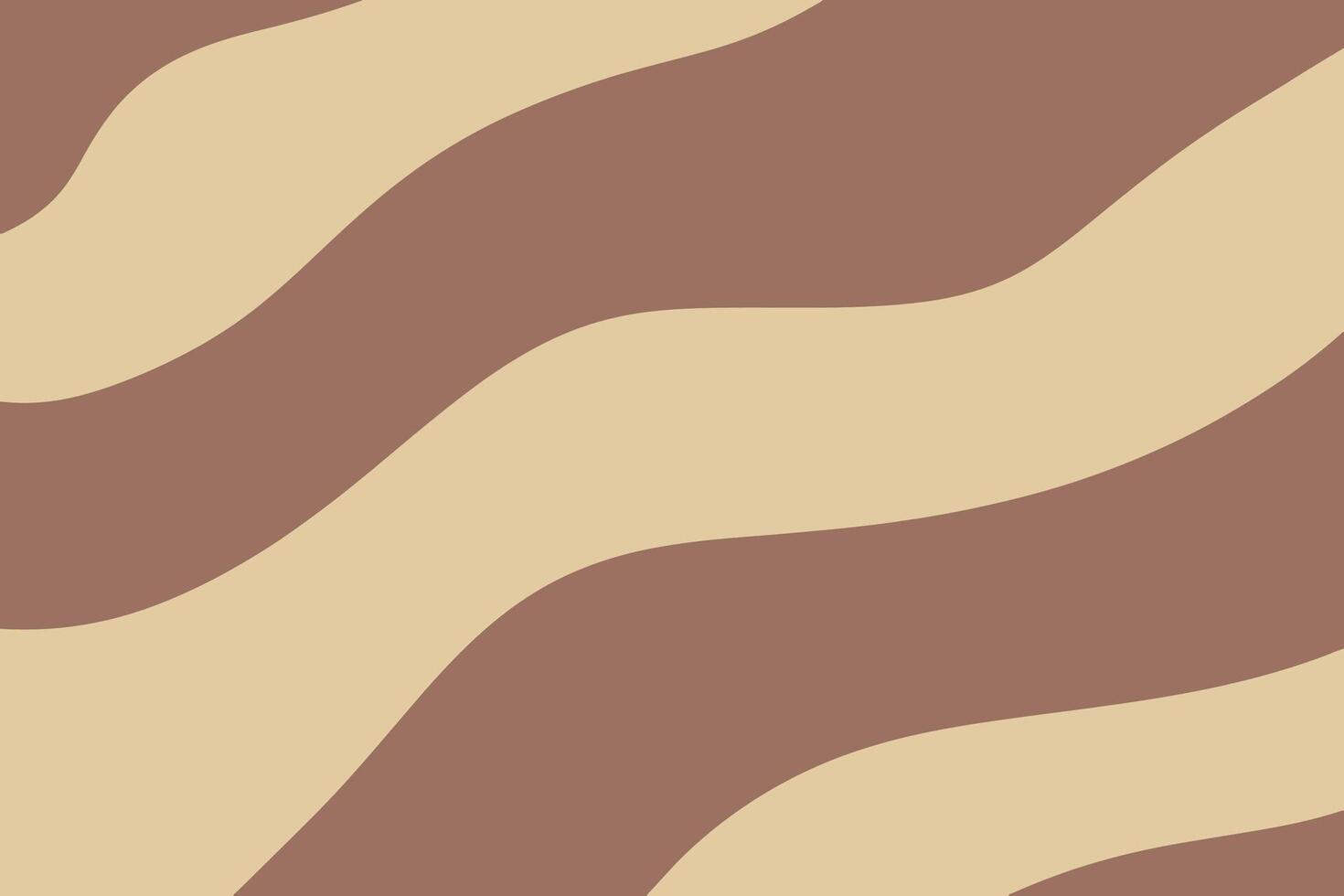 Abstract wavy lines. Mocha mousse colors. Trendy modern background. illustration vector
